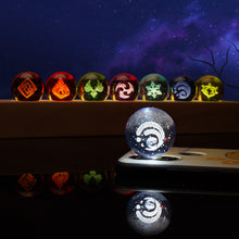 Load image into Gallery viewer, Genshin Impact Visions Exotic Crystal Lamp Set