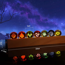 Load image into Gallery viewer, Genshin Impact Visions Exotic Crystal Lamp Set