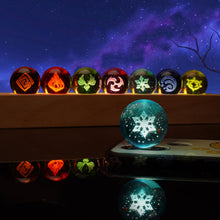 Load image into Gallery viewer, Genshin Impact Visions Exotic Crystal Lamp Set
