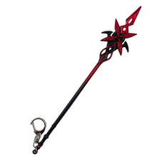 Load image into Gallery viewer, Genshin Impact Arlecchino's Crimson Moon's Semblance Keychains