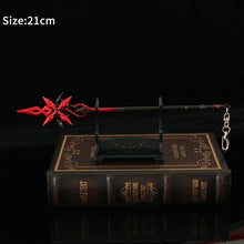 Load image into Gallery viewer, Genshin Impact Arlecchino's Crimson Moon's Semblance Keychains