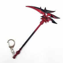 Load image into Gallery viewer, Genshin Impact Arlecchino's Crimson Moon's Semblance Keychains