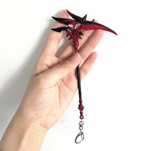 Load image into Gallery viewer, Genshin Impact Arlecchino's Crimson Moon's Semblance Keychains
