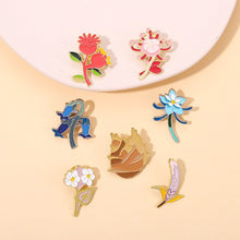Load image into Gallery viewer, Genshin Impact Flowers of Teyvat Brooches