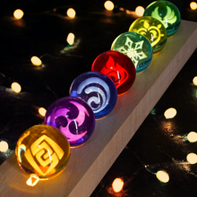 Load image into Gallery viewer, Genshin Impact Visions Exotic Crystal Lamp Set