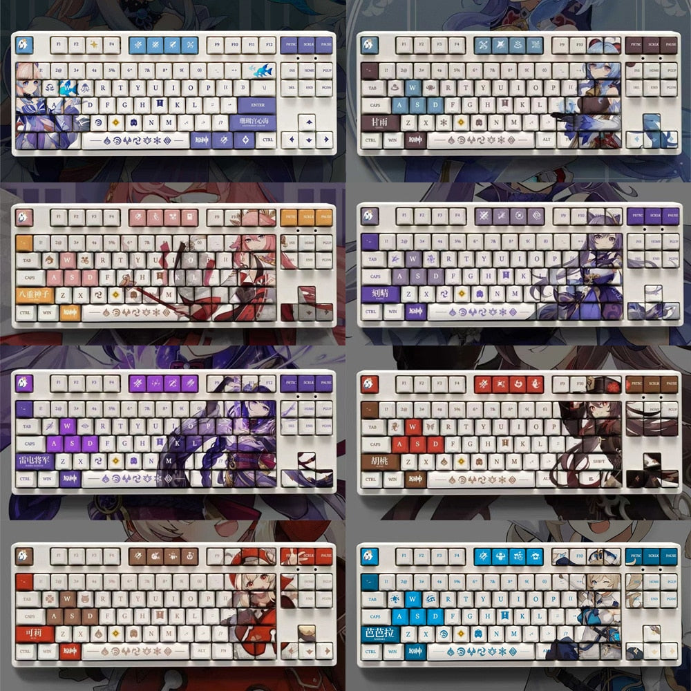 Genshin Mechanical Keyboard Keycaps – Teyvat Factory