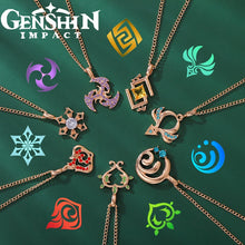 Load image into Gallery viewer, Genshin Impact Vision Pendants (Gem Edition)