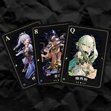 Load image into Gallery viewer, Genshin Impact Playing Cards (Midnight Edition)