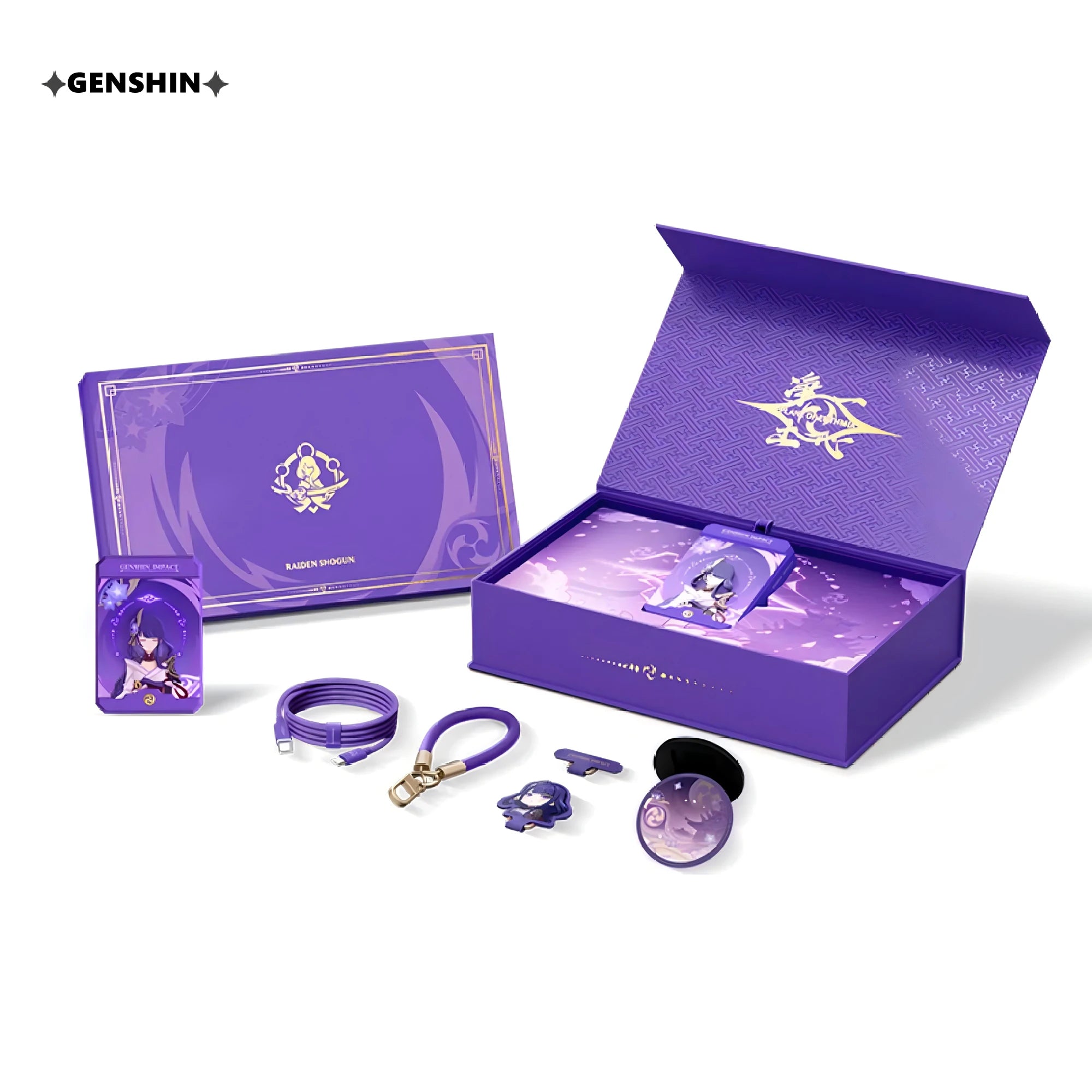 Genshin Impact Raiden Shogun Power bank Collector's Box [OFFICIAL