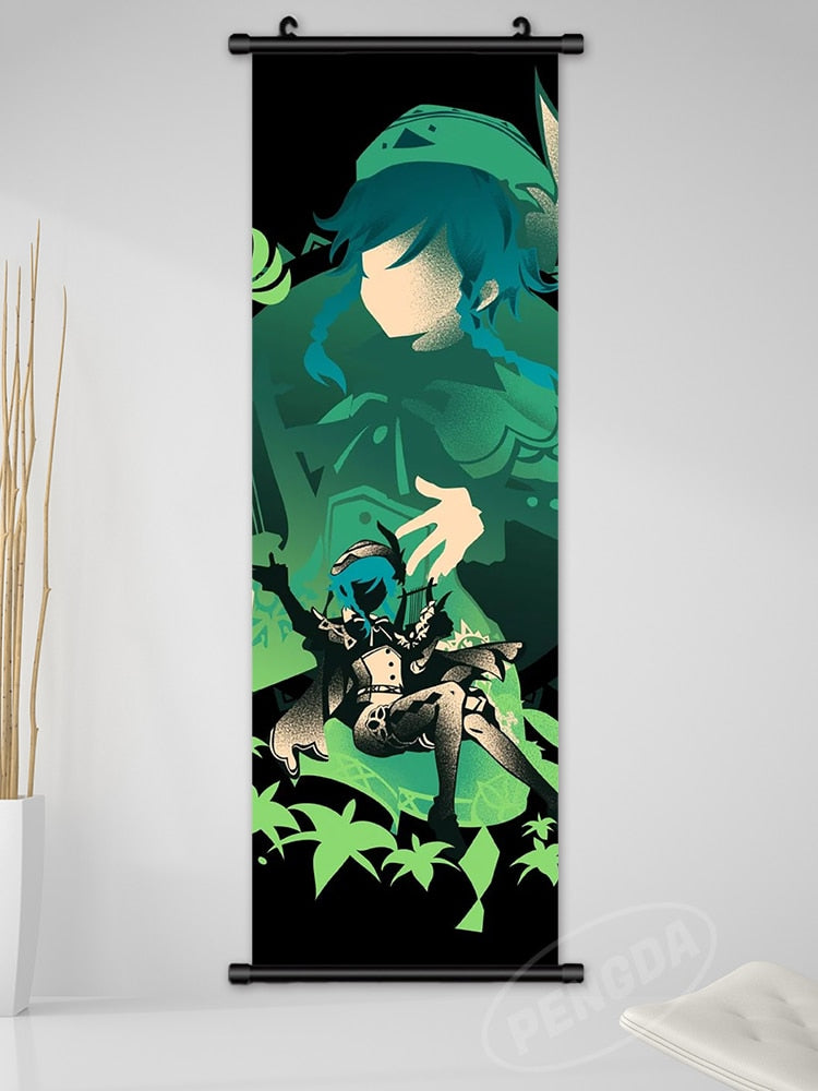 Genshin Minimalist Wall Scrolls – Teyvat Factory